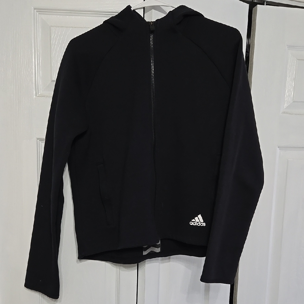 Adidas Black Zip-Up Hoodie
